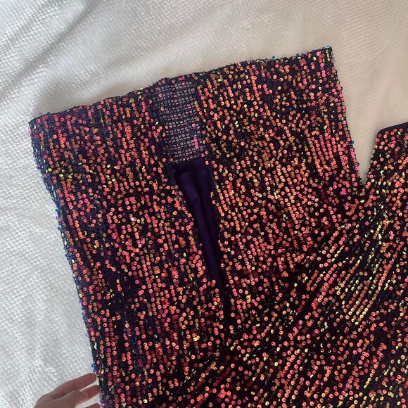 WILD FABLE MULTICOLOR SEQUIN MIDI DRESS - Picture 3 of 6